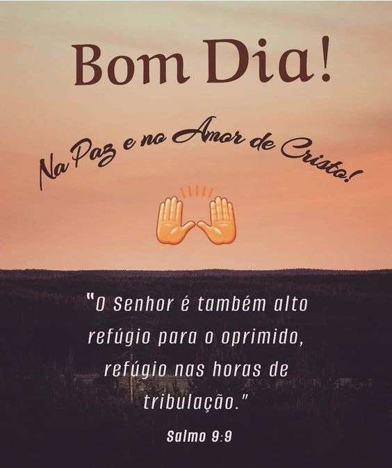 Bom dia refúgio divino