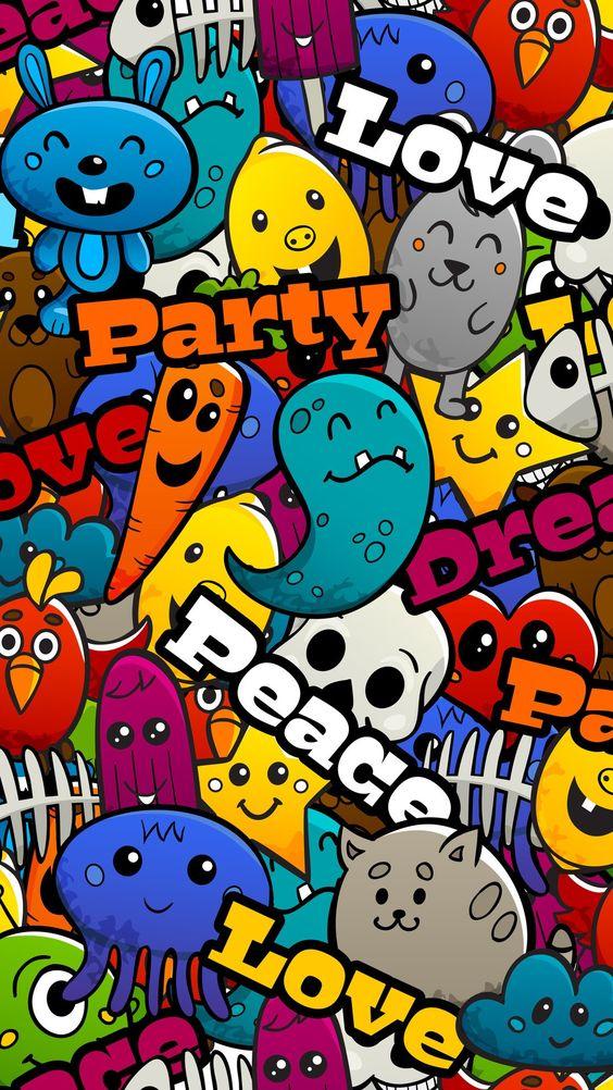 papel de parede love party