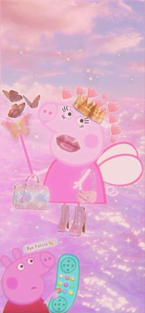 Wallpaper Peppa pig com salto