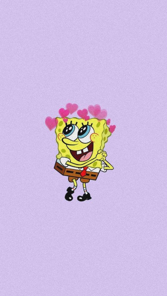 Papel de parede aesthetic Bob Esponja