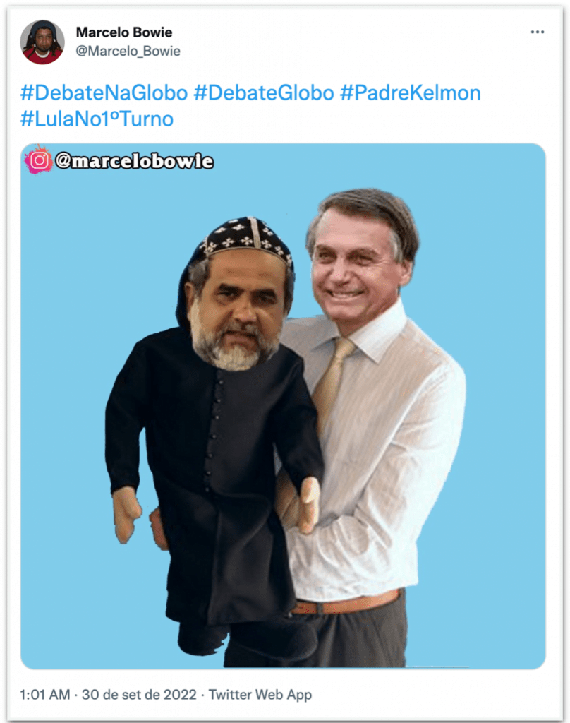 Bolsonaro e seu amigo e candidato Padre kkkkk 