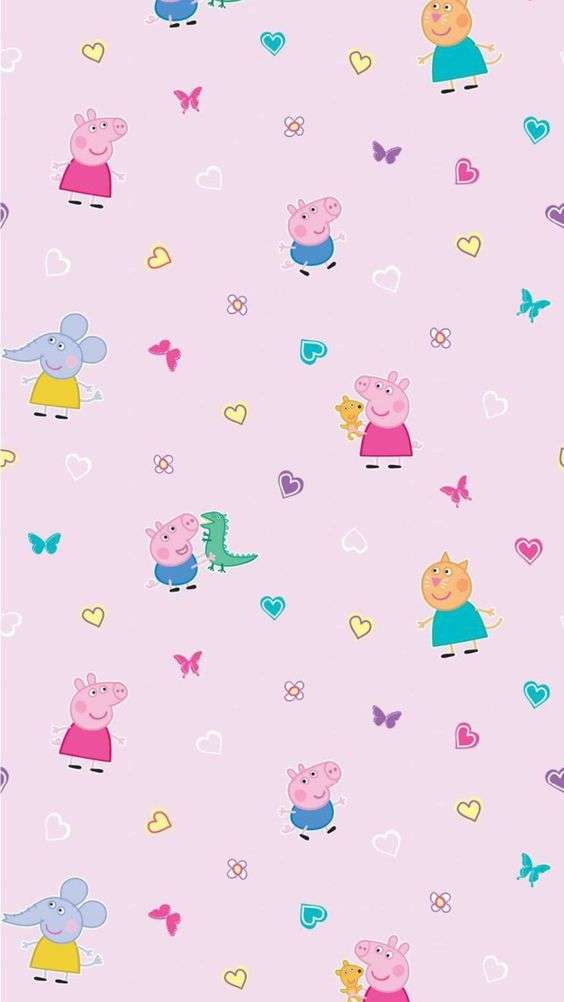 Wallpaper Peppa pig sorrindo