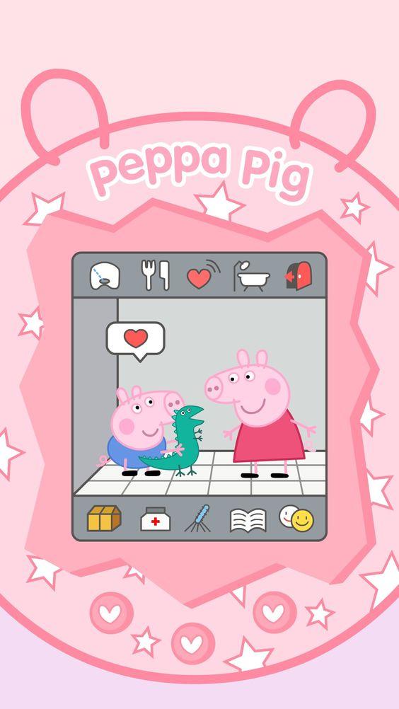  Wallpaper Peppa pig cuidando do George