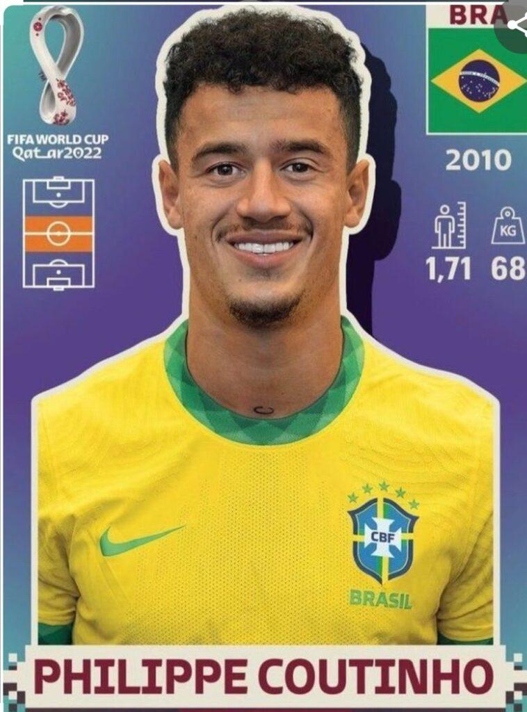 Figurinha do Philippe Coutinho