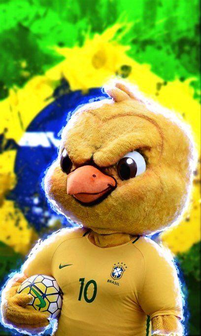 Canário símbolo mascote da Seleção Brasileira de Futebol