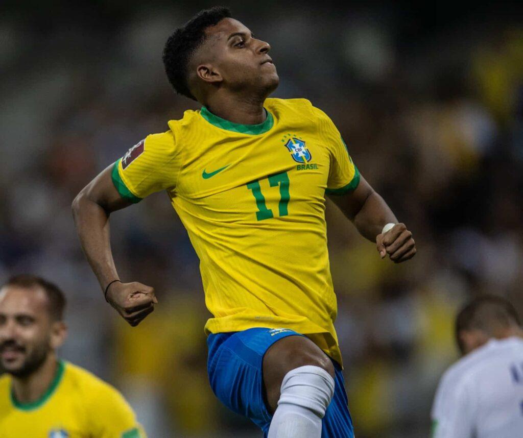 Rodrygo pela Seleção Brasileira de Futebol