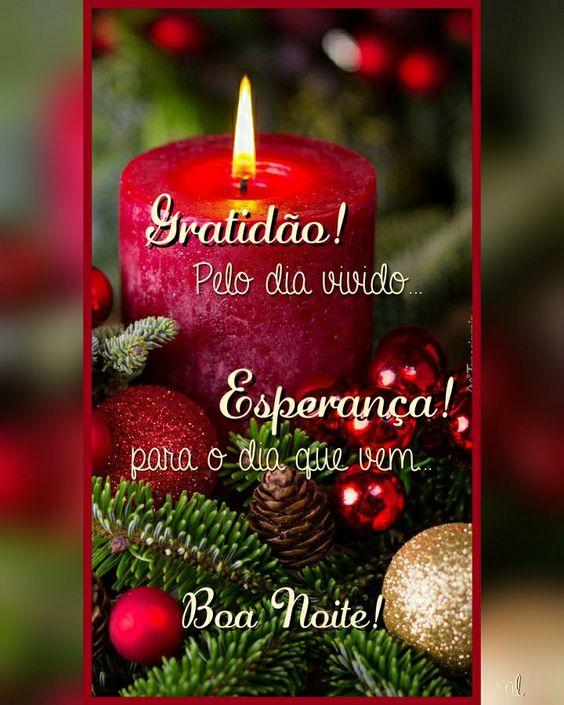 Que neste Natal tenha muita gratidão e esperança 