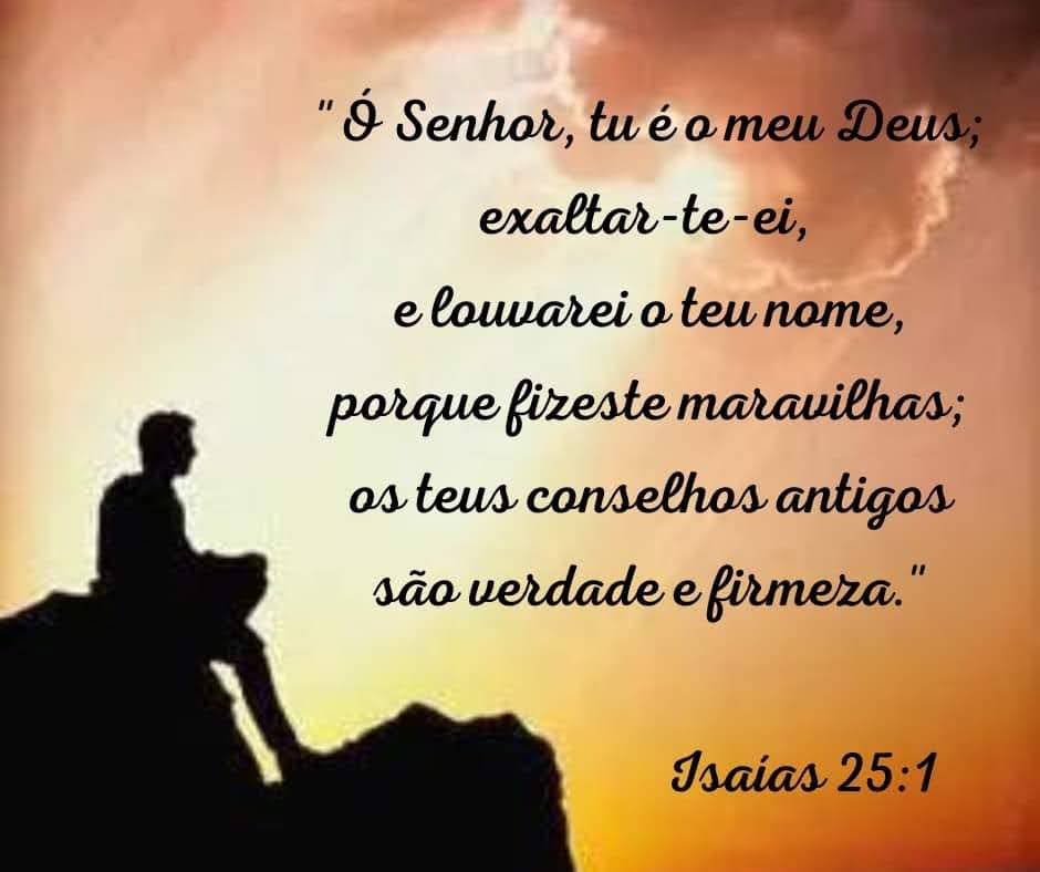 Versículo do dia: Isaías 25:1