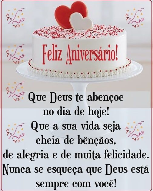 Mensagem de Aniversário, com bênçãos de aniversário