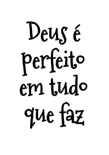 Frases Motivacionais falando sobre a perfeição de Deus