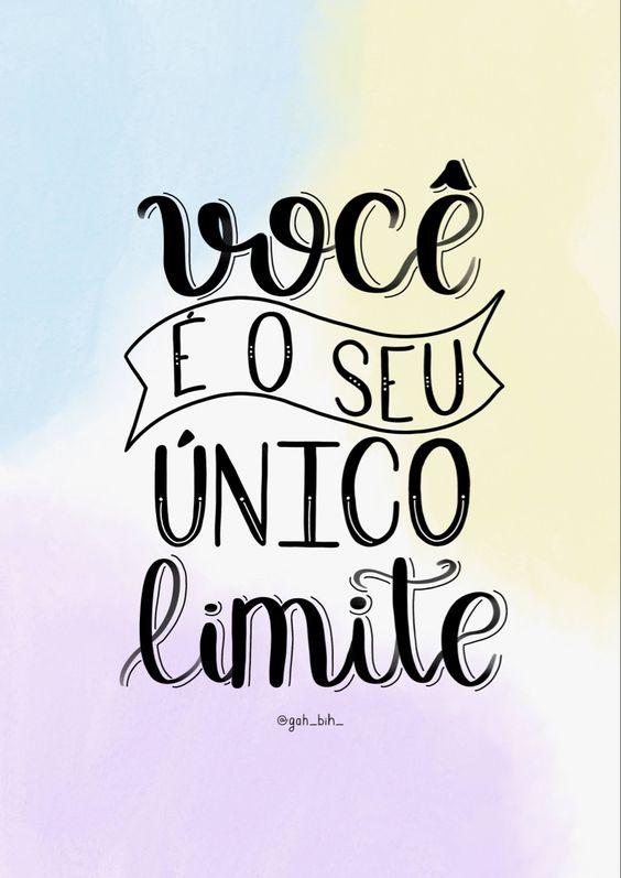 Frase Motivacional sobre não ter limites além de você mesmo.