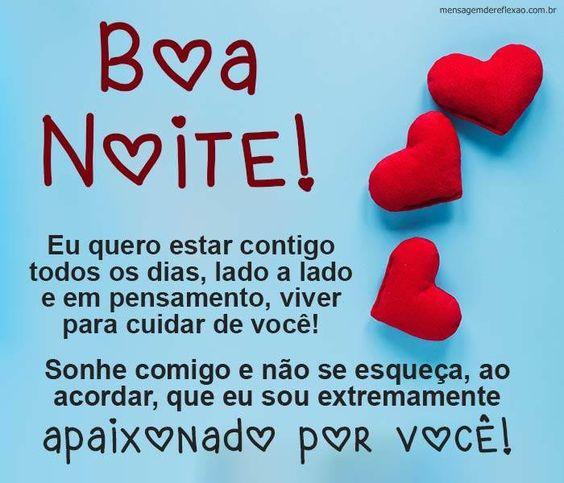 Frases de Boa noite com amor e carinho para namorado