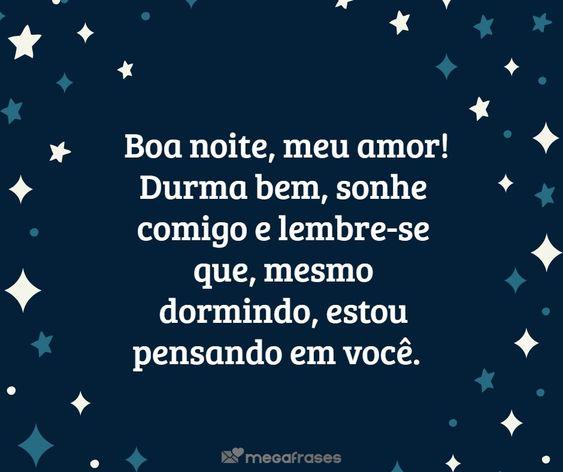 Frases de Boa noite com amor e carinho para amantes 