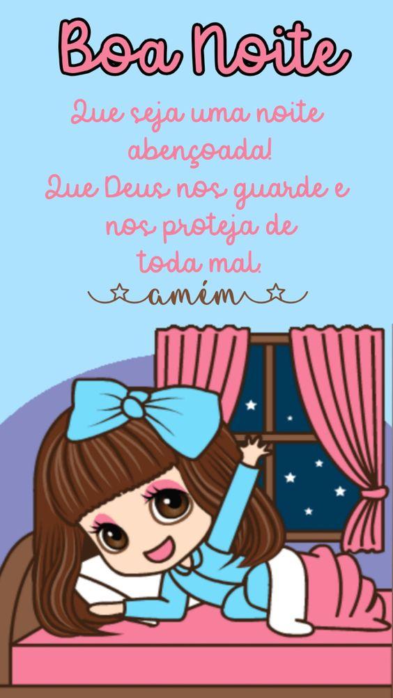 Frases de Boa noite com amor e carinho - com a proteção de todo o mal