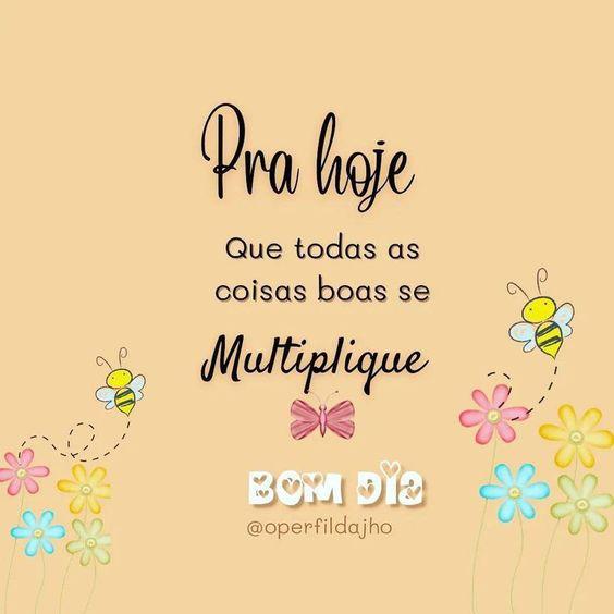 Bom dia com desejos de multiplicação de coisas boas em sua vida. 