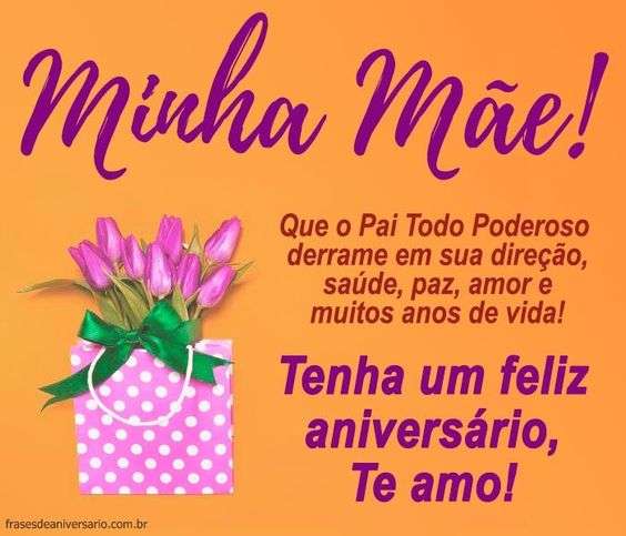 Feliz Aniversário para Mãe com uma oração a Deus