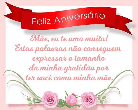 Feliz Aniversário Minha Mãe