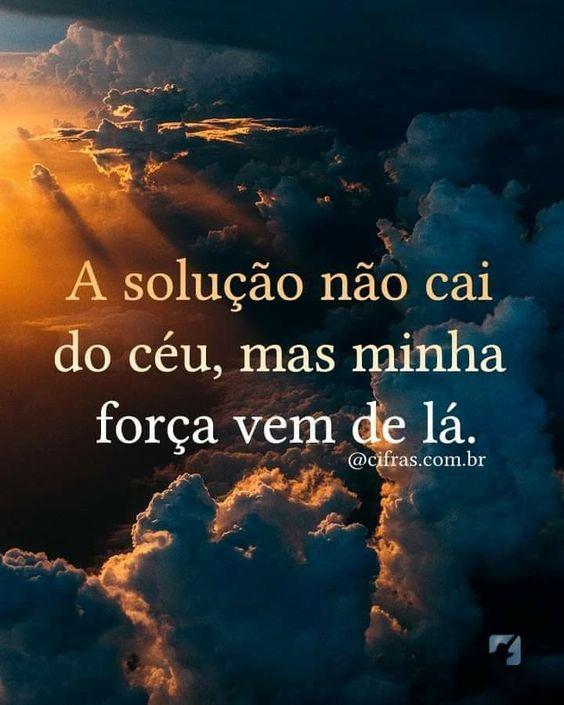 Minha força vem do céu