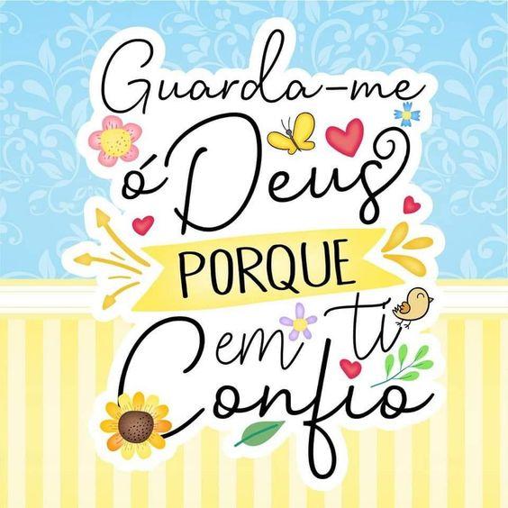 Fundo e letras coloridas com Frases de Deus para dar fé