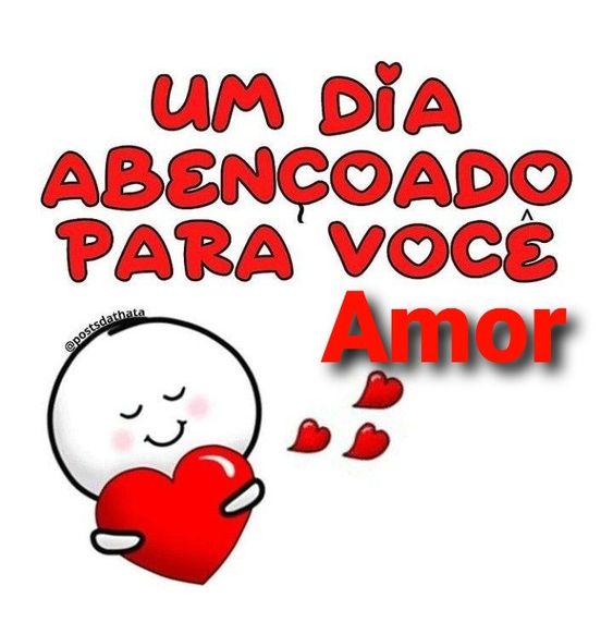 Amor, um bom dia abençoado