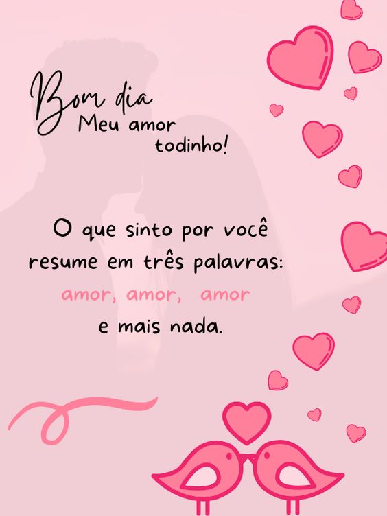 Bom dia para Crush, te amo e ponto final.