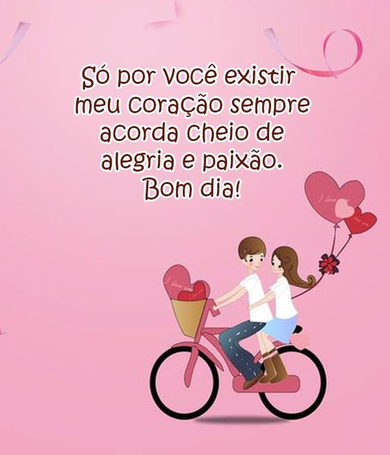 Bom dia para Crush com amor e paixão