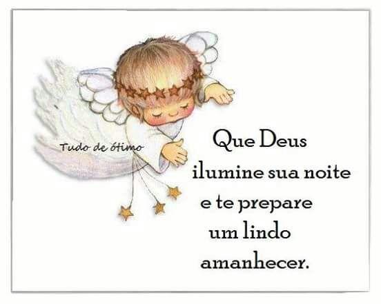 Anjo de Deus com boa noite