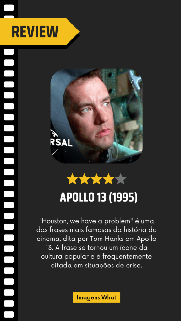 "Houston, we have a problem" é uma das frases mais icônicas da história da exploração espacial, e foi imortalizada no filme "Apollo 13"