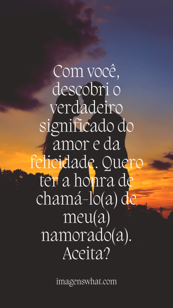 Dizer palavras como "Eu te amo" e "Quero construir uma vida ao seu lado" podem trazer uma emoção genuína ao momento. Lembre-se de que as palavras têm um poder único e podem fortalecer ainda mais o vínculo entre vocês dois.