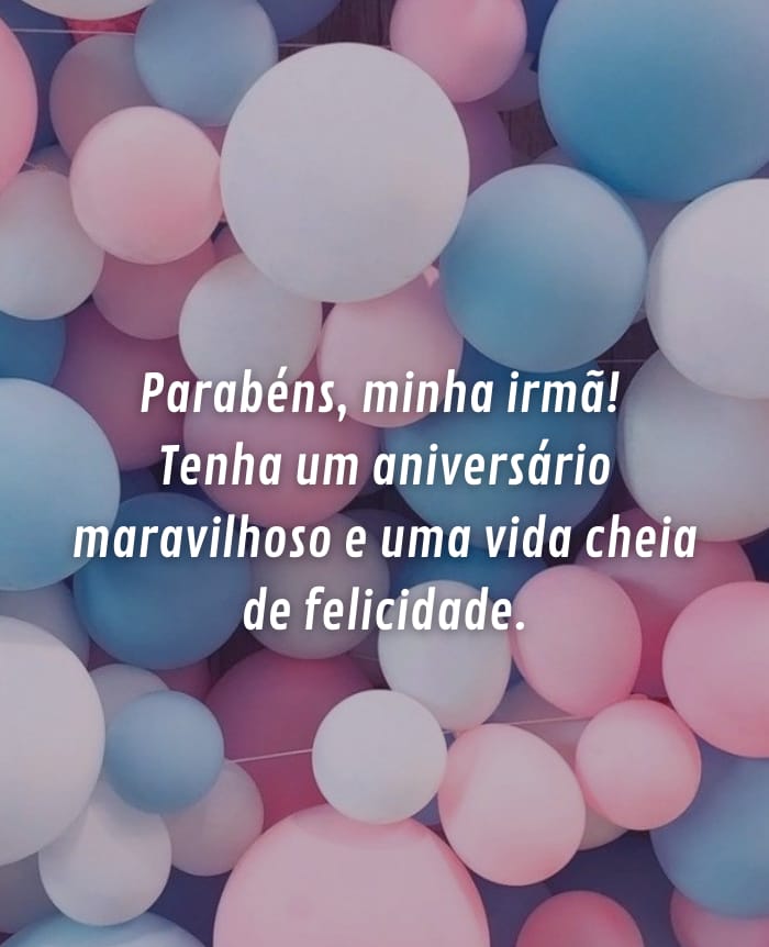 que este novo ano seja repleto de sonhos realizados e momentos mágicos. Te amo, irmã!"