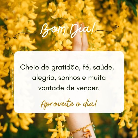 Bom dia com gratidão e fé