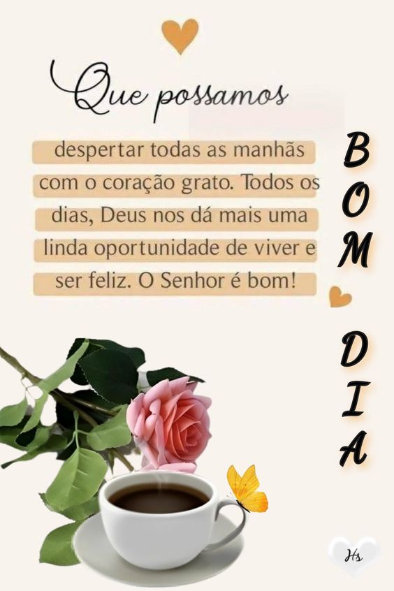 Bom dia o Senhor é bom