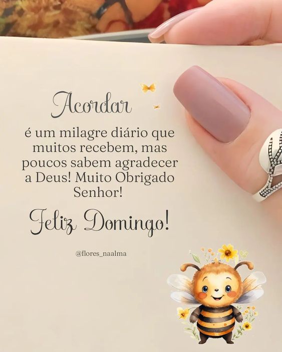 Feliz Domingo obrigado Senhor