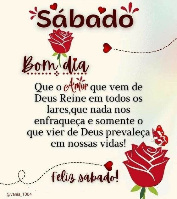 Bom dia Sábado de Deus